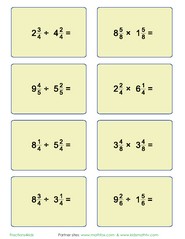 Dividing and multiplying mixed fractions
